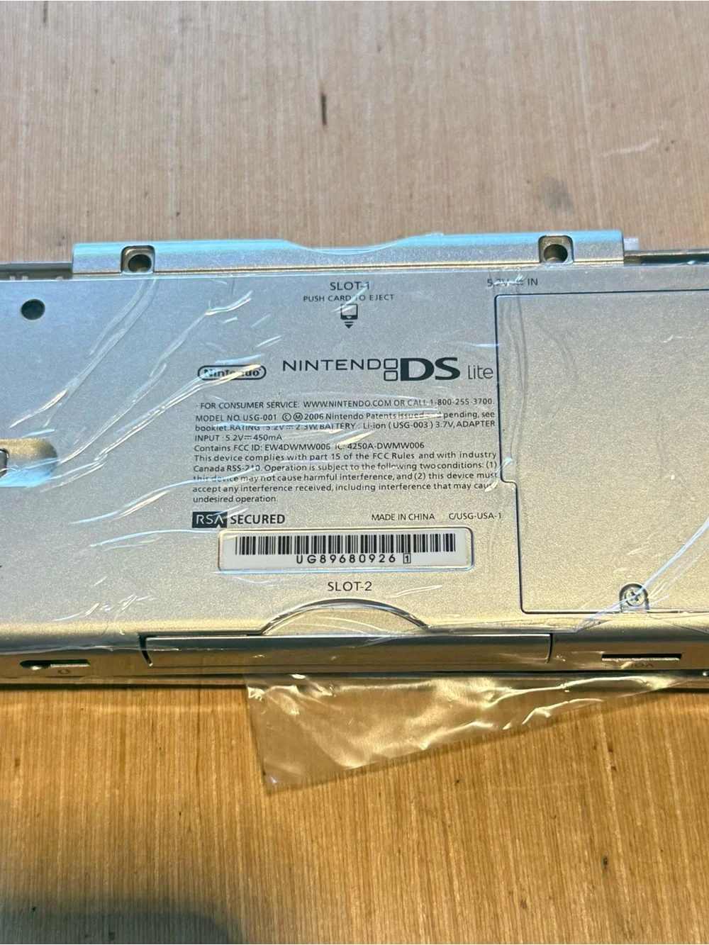Nintendo DS Lite Full Replacement Housing Shell Silver Complete Brand New Open!